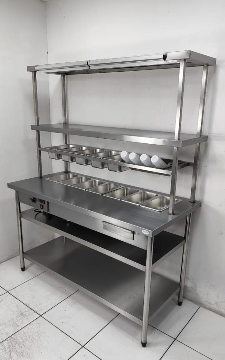 Estruturas para buffet fotografados na Borba Refrigeração